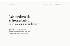 Silkosoft: Software Studio Website Design and Development