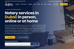 Notary Services Dubai: Custom WordPress Theme and SEO for a Dubai Notary Hub