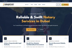 Dubai Notary Services: Repositioned onto Attestation with a New Custom Theme