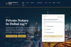 Private Notary in Dubai (.ae): New Bilingual WordPress Build with Booking Wizard