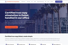 Certified True Copy Dubai: Specialist Site with a 66 Page Service Structure