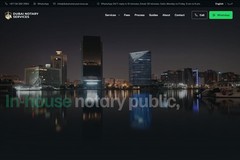 Dubai Notary Services (.ae): Bilingual In-House Notary Public Website