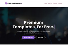 CapCut Templates X: Template Library and Tutorials Website
