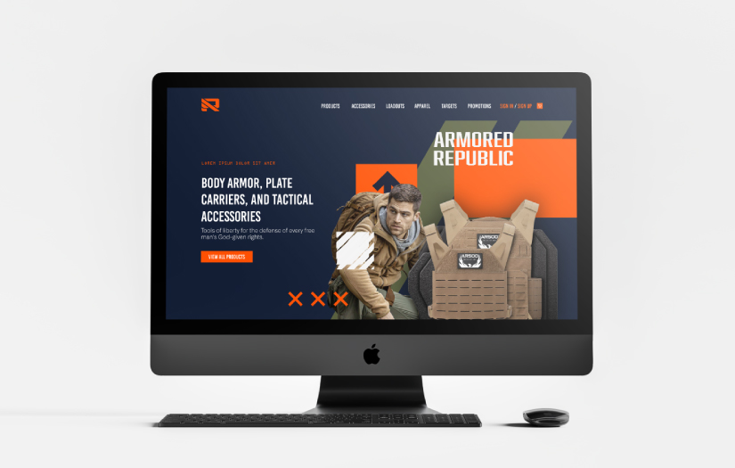 Armored Republic Branding & Website Design screenshot 2