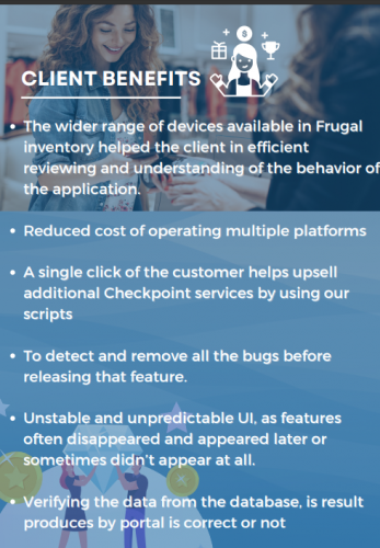 Automation Testing accelerates and transforms portal for delivery screenshot 3