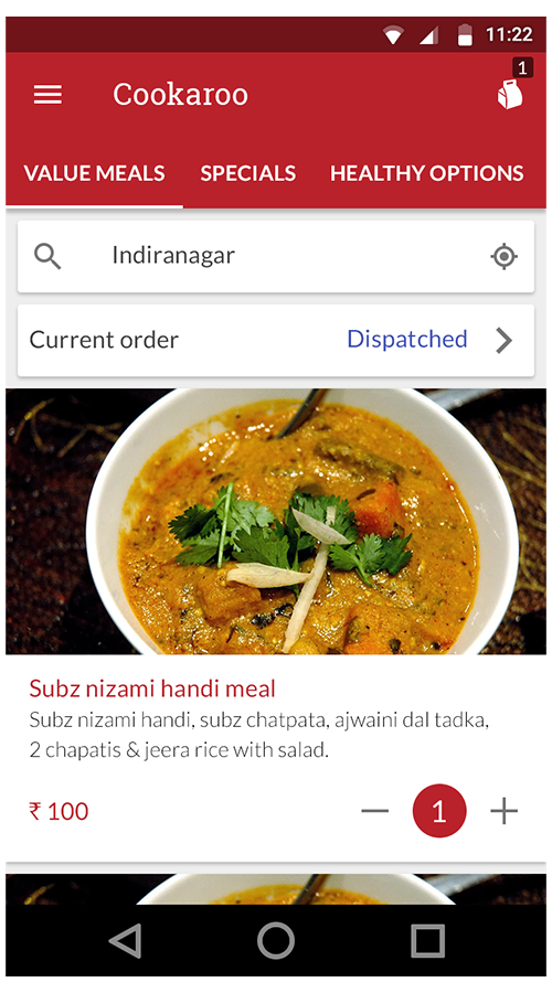 Food Delivery App for Android screenshot 1