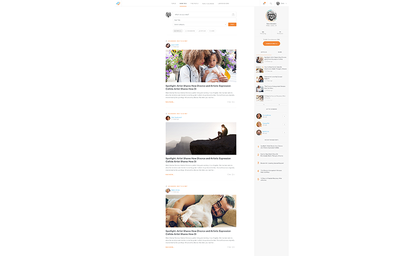 Mobile & Web Apps for Divorce Community screenshot 2