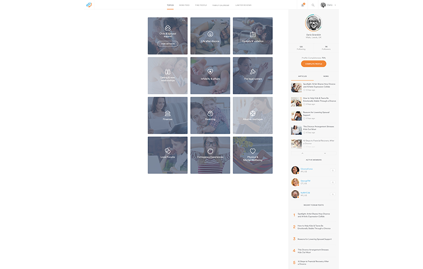 Mobile & Web Apps for Divorce Community screenshot 3
