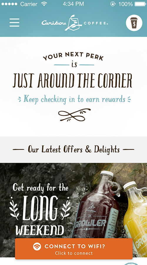 Caribou Coffee screenshot 1