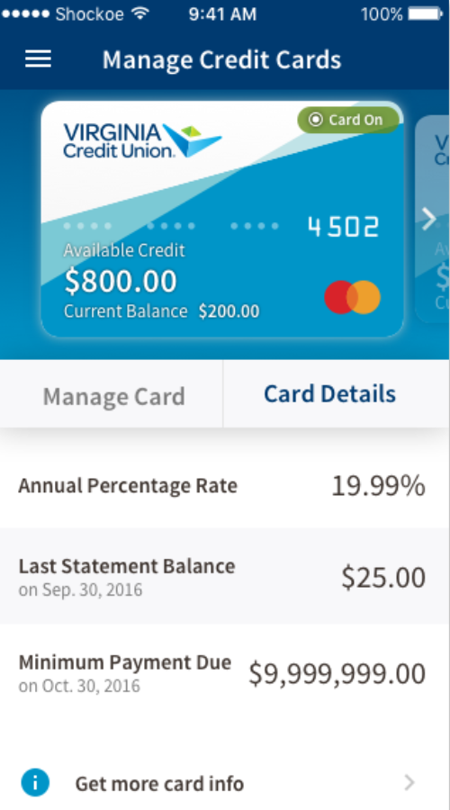 Virginia Credit Union screenshot 2