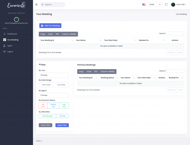 Euroriente: ERP System for Travel Industry screenshot 3