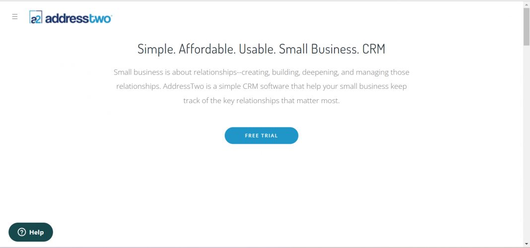 AddressTwo: Simple, Affordable,small business CRM screenshot 1