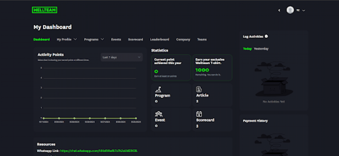 Wellteam - Digital Health & Wellness Platform screenshot 1