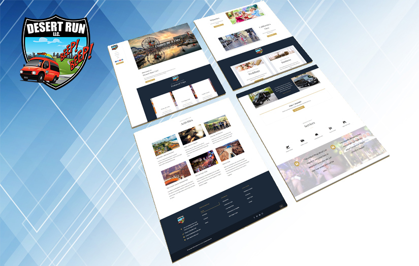 Custom Website Development - Website Maintenance - Branding  |||  Desert Run LLC - Transport Services Company screenshot 1