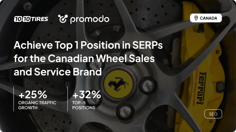 10 10 tires | SEO Case Study screenshot 1