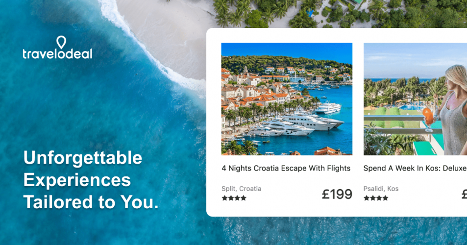 Travelodeal website design screenshot 2