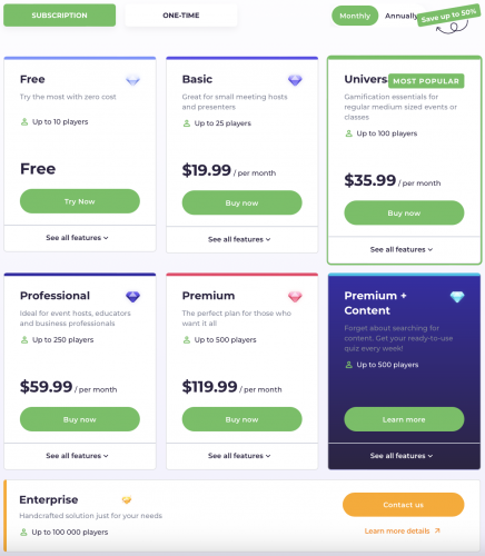 myQuiz — an audience engagement platform screenshot 1