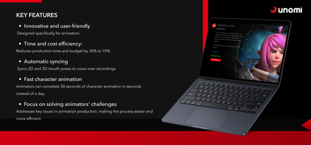 UNOMi - Animation and AI Technology screenshot 1