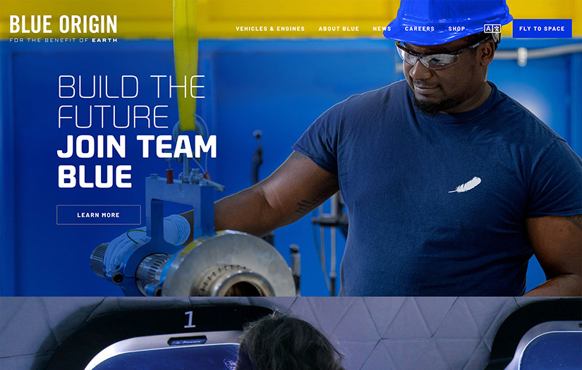 Blue Origin Static Websites screenshot 2