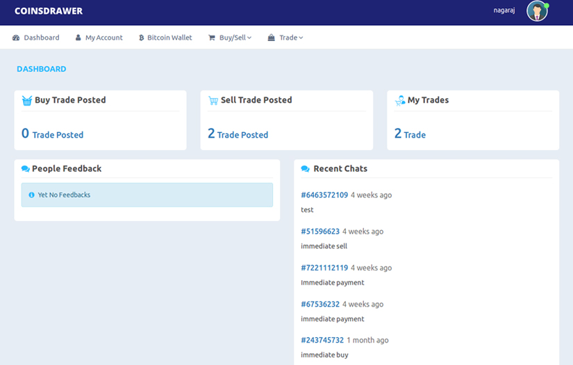 Digital asset exchange platform screenshot 4