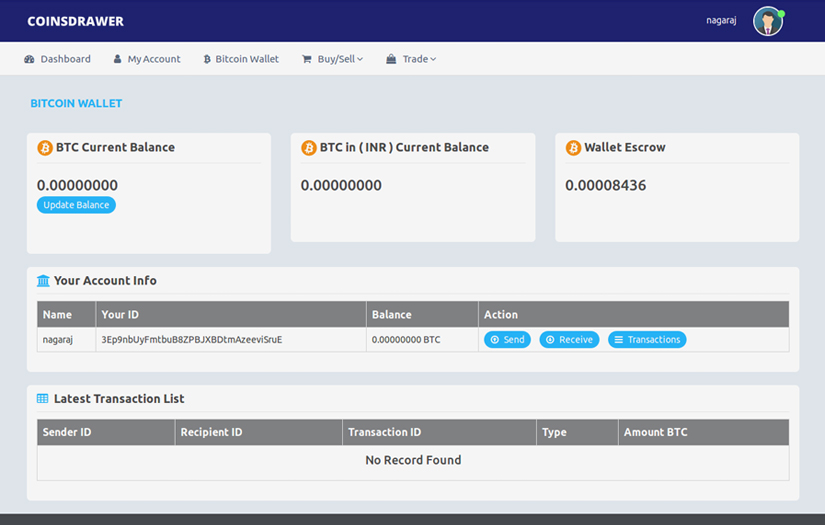 Digital asset exchange platform screenshot 5