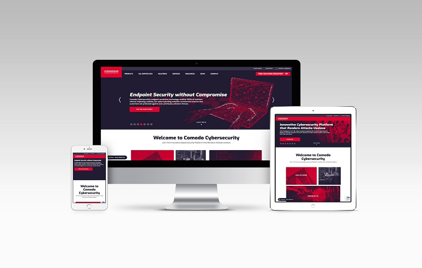Comodo Cybersecurity - Branding & Web Design screenshot 1