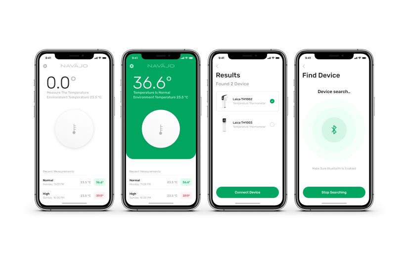 Smart Thermometer Mobile App screenshot 1