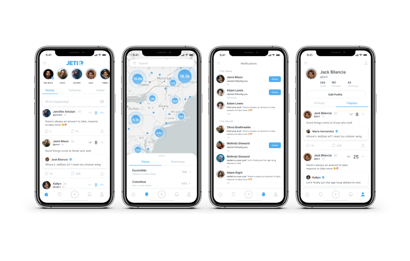 Social app that shows posts nearby screenshot 1
