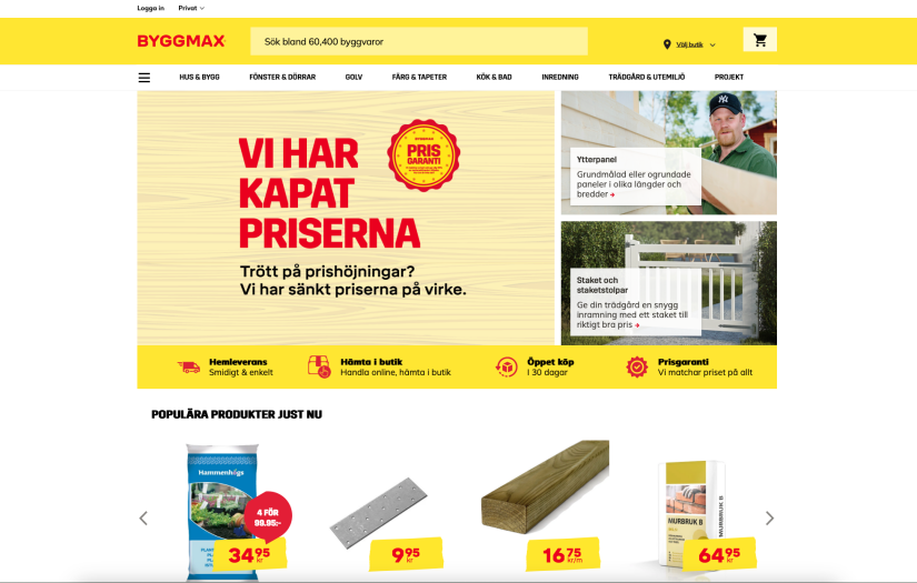 Byggmax screenshot 1