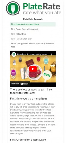 Food Industry Website  Development - PlateRate screenshot 1