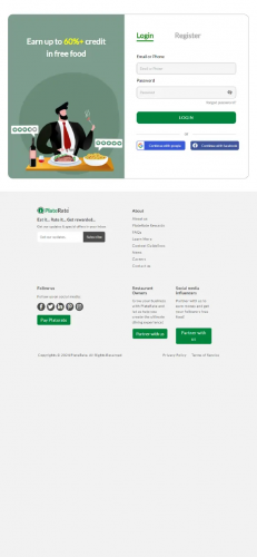 Food Industry Website  Development - PlateRate screenshot 3