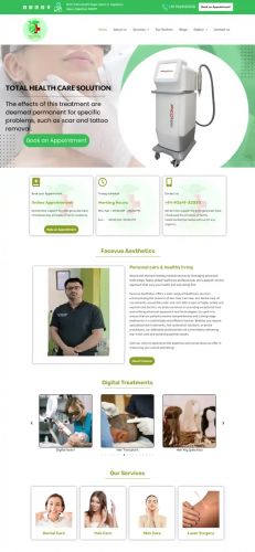 Multi-Speciality Hospital Website Development - Facevue screenshot 4