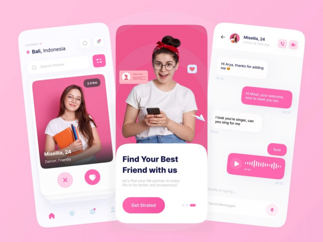 Tinder Clone App – Swipe-Based Dating Platform screenshot 1