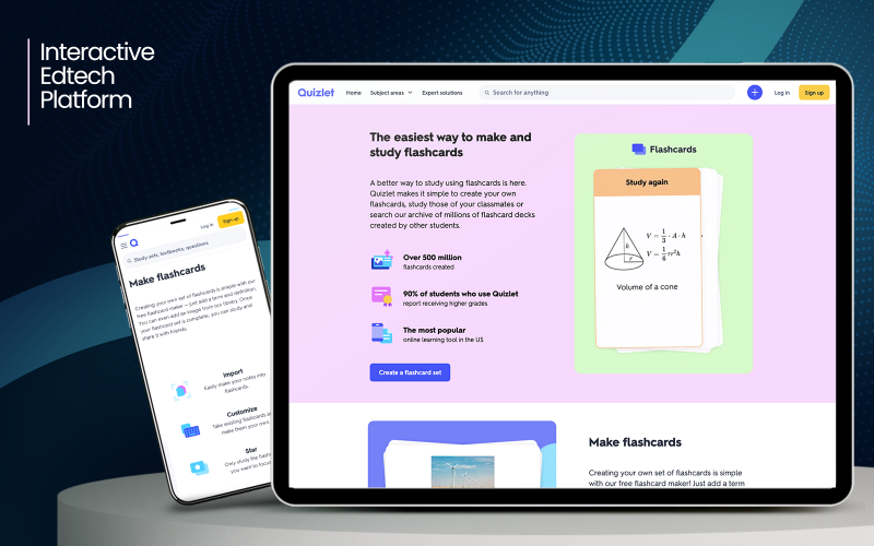 Interactive EdTech Platform screenshot 1