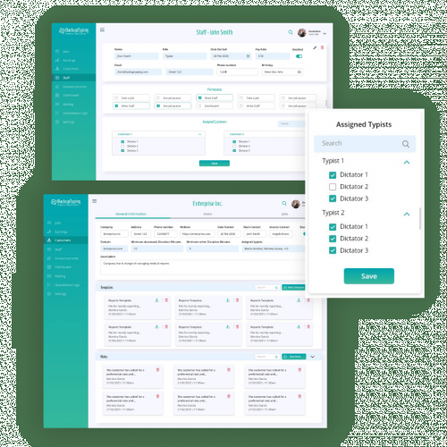 BackupTyping - Transcription Company Web App Development screenshot 2