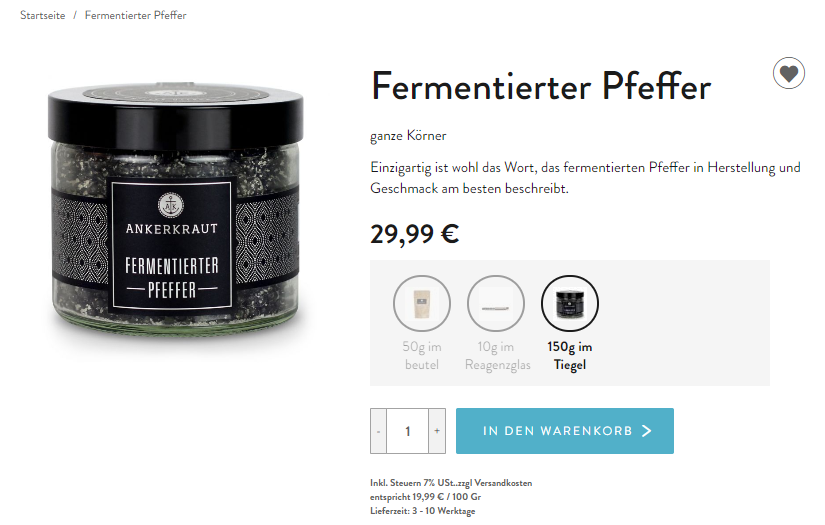 Ankerkraut’s Online Store Migration to Magento 2 screenshot 1