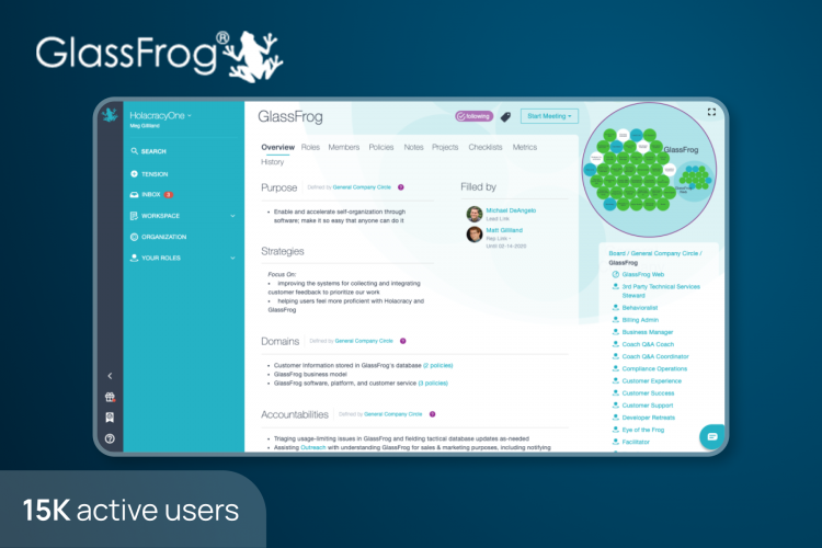 GlassFrog - SaaS empowering Holacracy in organizations screenshot 1