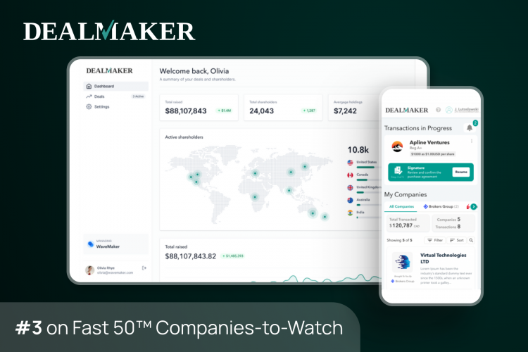 Growing a financial transaction platform to help companies raise capital screenshot 1