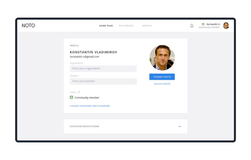 Design and development of NOTO Expert screenshot 1