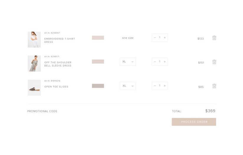 Conceptualization design and development of an online clothing store screenshot 1