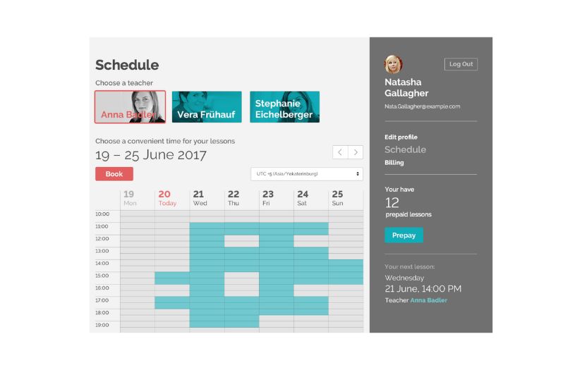 Website for confident german language school screenshot 2