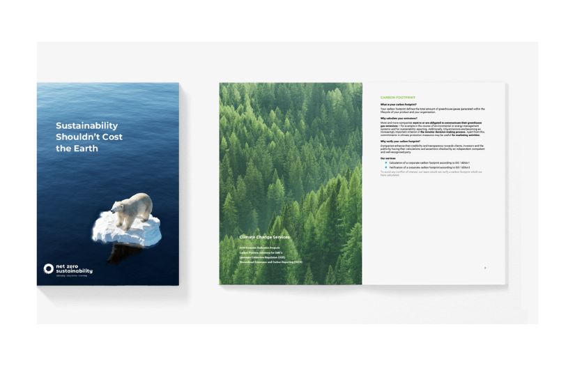 Net Zero Sustainability Limited | Corporate Identity Package Development screenshot 1