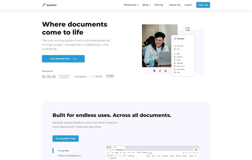Squibler screenshot 1