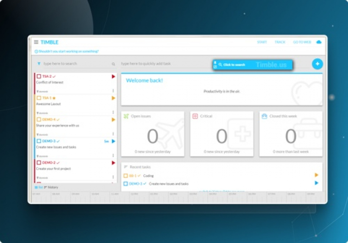 Time tracking app for IT project management screenshot 2