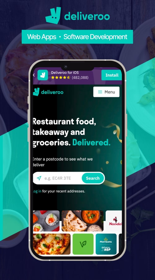 Deliveroo Projects screenshot 2