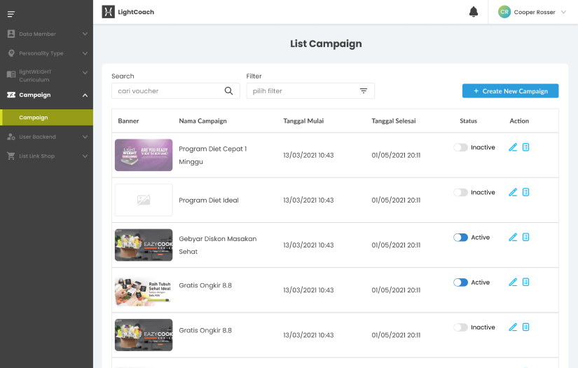 Lightcoach Web Admin and App screenshot 1