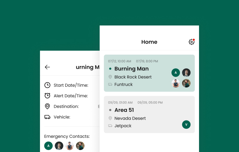 Free and confidential activity app screenshot 1