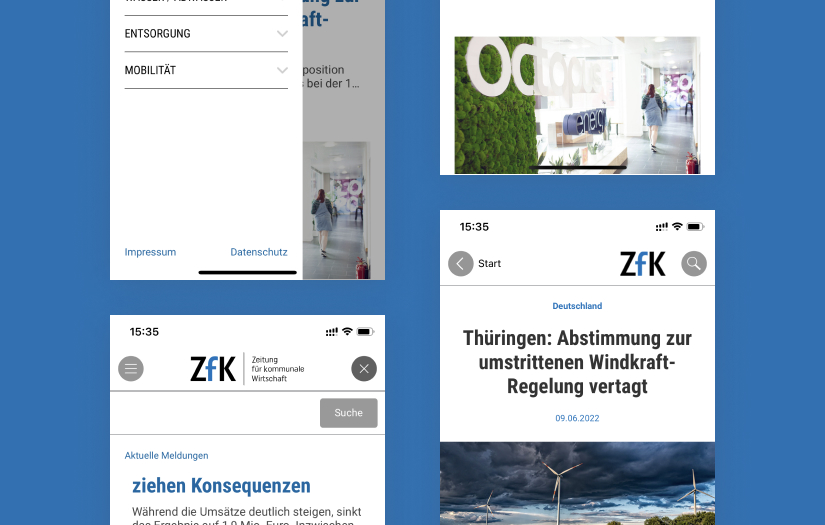 Cross-platform app for municipal publication screenshot 1