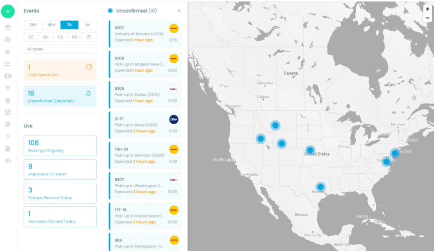 Shipment tracking system with extended functionality screenshot 1