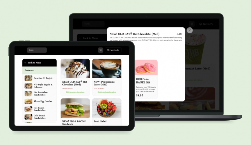 Alternatives of sold-out items based on AI recommendations screenshot 1